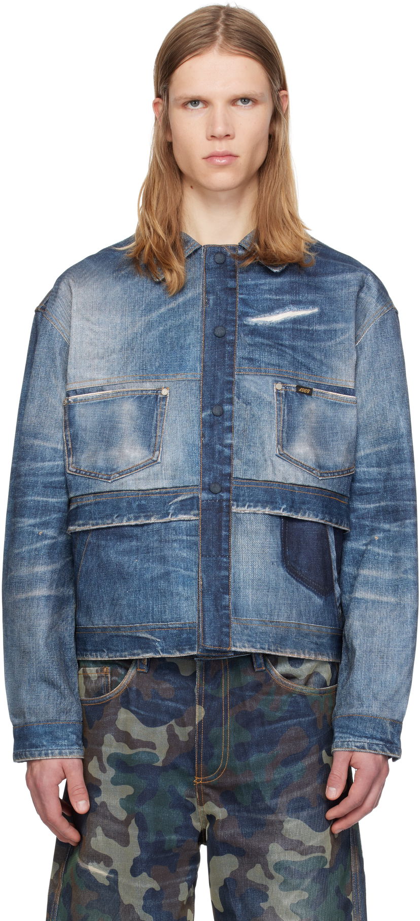 Jakna Andersson Bell Double Waist Denim Modra | awa635m