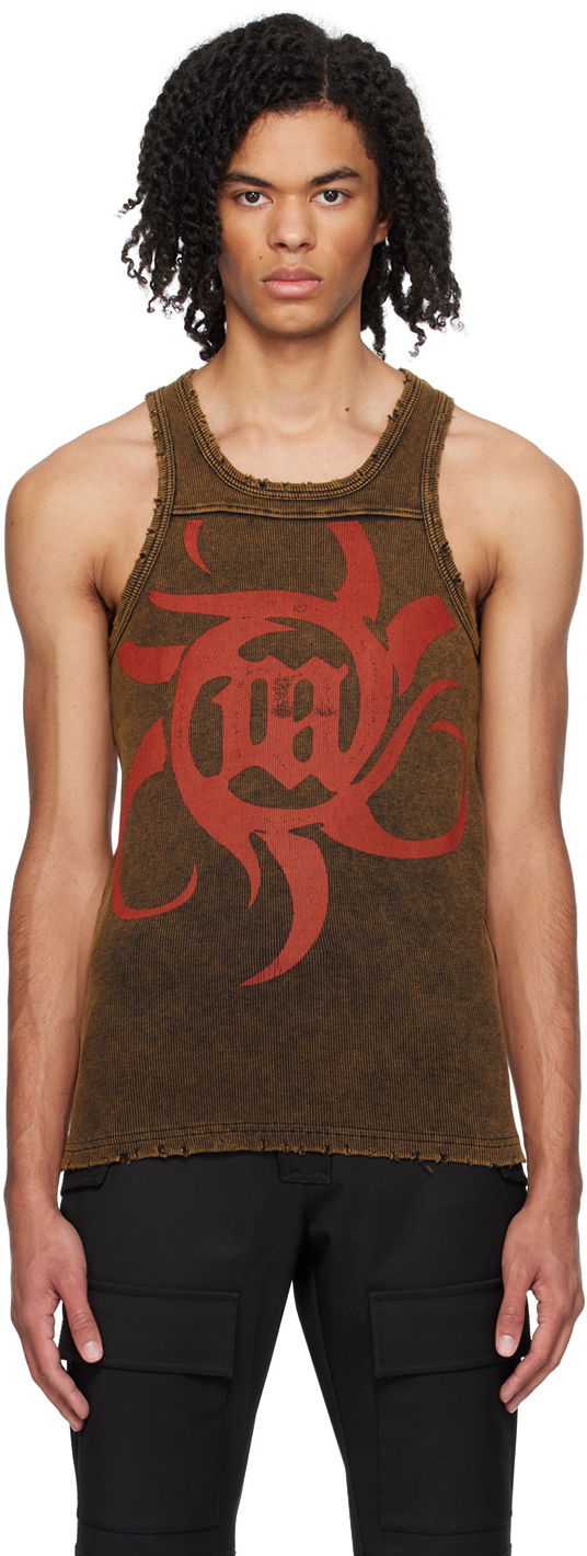 Majica brez rokavov MISBHV 'The Beach' Tank Top Rjava | 240M108, 0