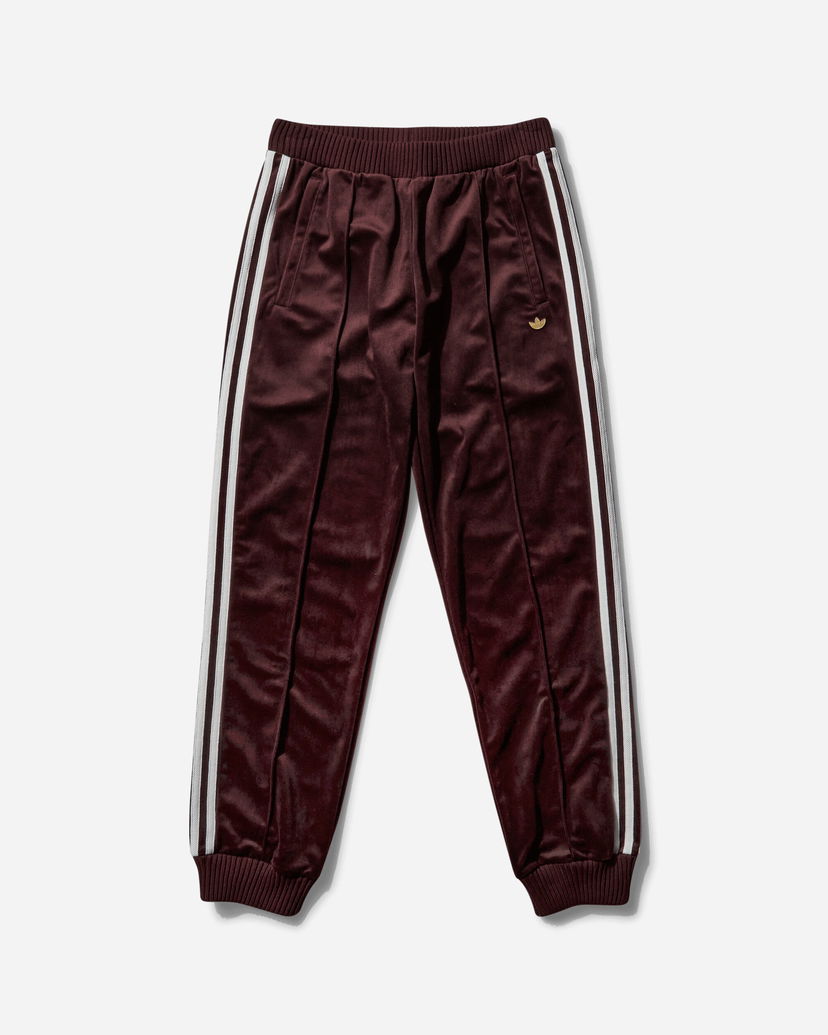 Trenirka adidas Originals Premium Brushed Velvet Track Pants Shadow Brown Rjava | IX0962