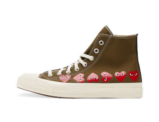 Superge in čevlji Converse Comme des Garcons x PLAY Chuck 70 High Zelena | 162973C