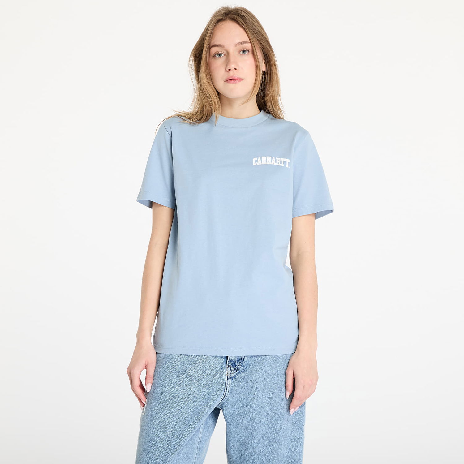 Majica Carhartt WIP Carhartt WIP University Script Short Sleeve T-Shirt Modra | I034852.2DQXX, 0