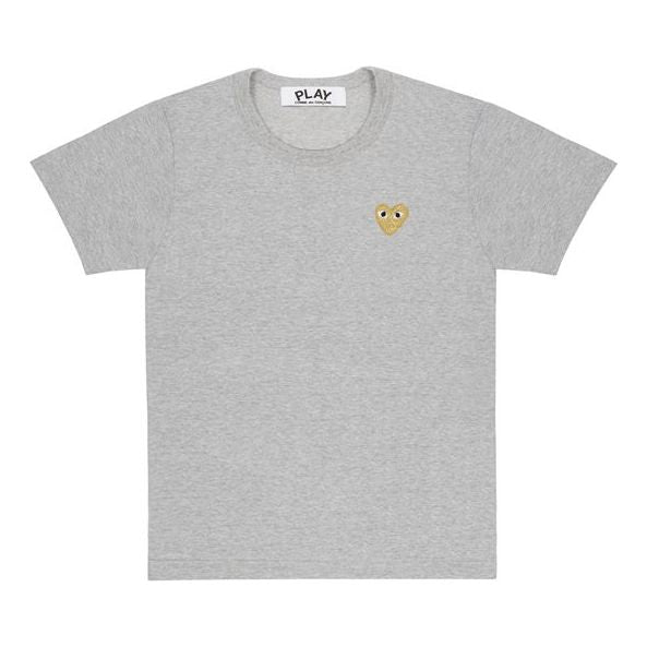 Majica Comme des Garçons COMME des GARCONS PLAY Gold Heart T-Shirt Siva | AZ-T215-051-3