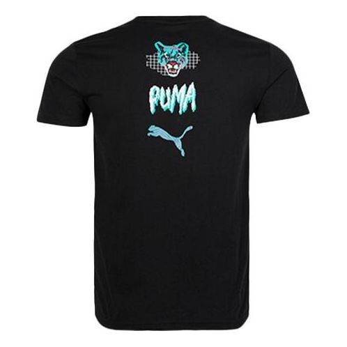 Majica Puma Graphic T-Shirt With Puma Logo Print Črna | 596037-51, 0