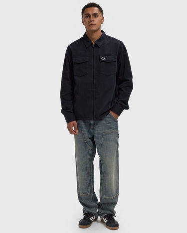 Srajce Fred Perry Twill Zip Through Overshirt Mornarica | M9833-608, 2