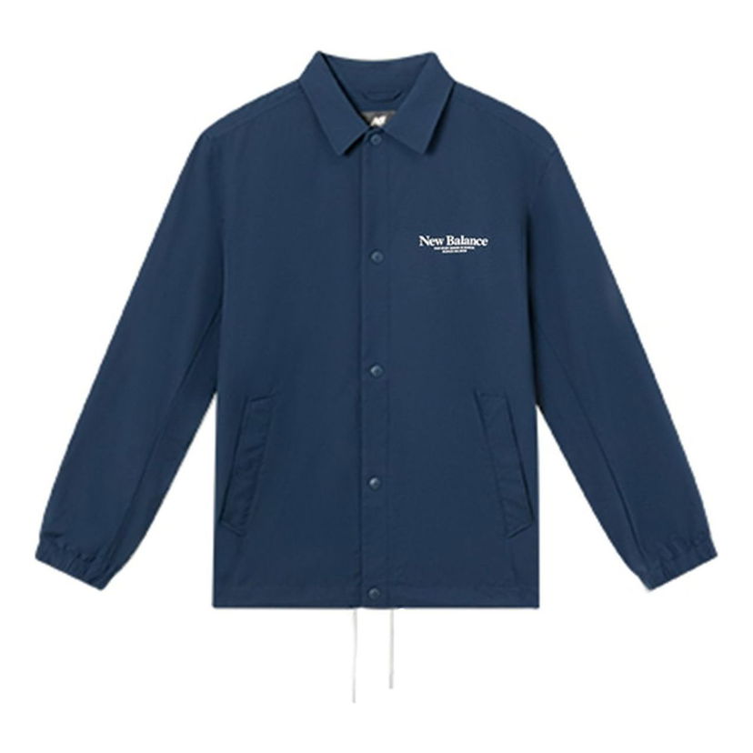 Vetrovka New Balance Lifestyle Coach Jacket Modra | 5AD24183-NV