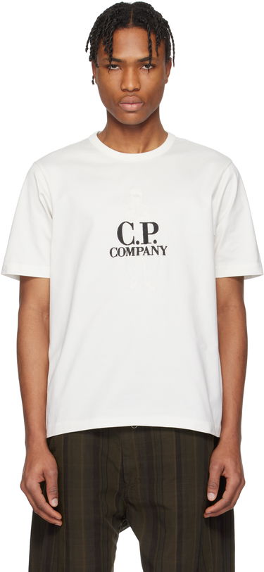 Majica C.P. Company C.P. Company Mercerized Jersey Twisted British Sailor T-Shirt Bela | 18CMTS106A-110301W, 0