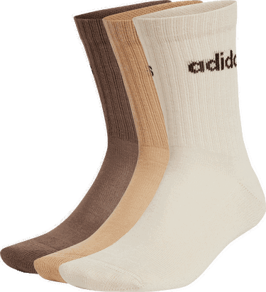 Nogavice adidas Performance Linear Crew Cushioned Socks (3 Pairs) Bež | IZ0106, 2