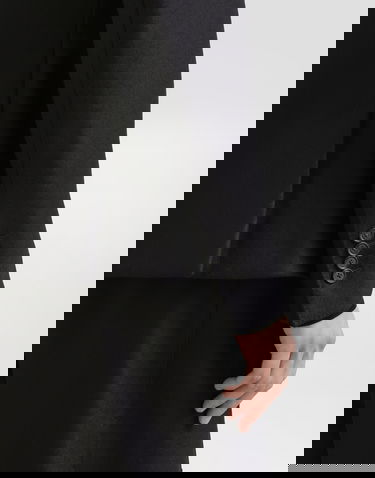 Jakna Dolce & Gabbana Dolce & Gabbana Double-breasted Jacket with Fur-Effect Collar Črna | G2VK3ZHU2A8N0000, 3