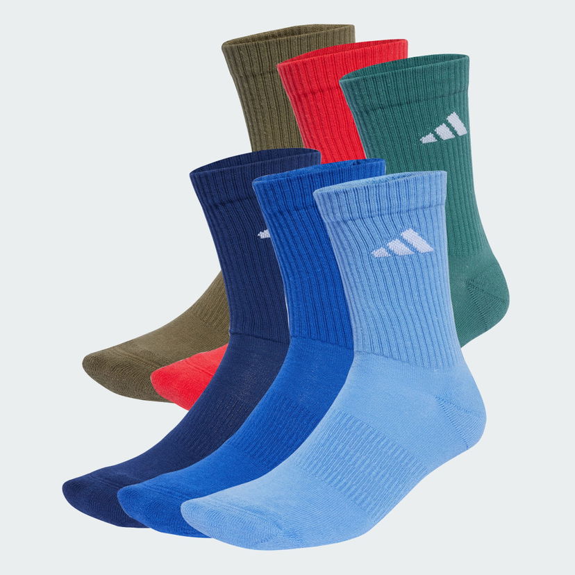 Nogavice adidas Performance Cushioned Crew Socks - 6 Pairs Večbarvna | JW2774