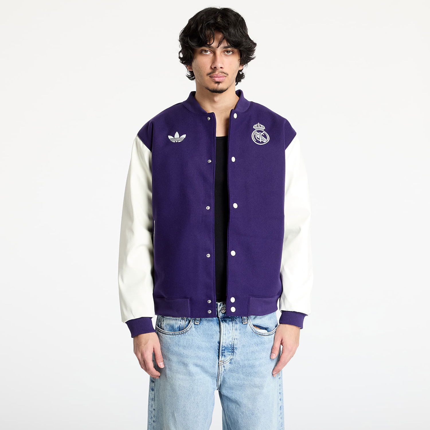 Bomber jakna adidas Performance Real Madrid Varsity Jacket Lila | JF2587, 0