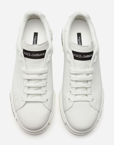 Superge in čevlji Dolce & Gabbana Portofino In Vitello Nappato Bela | CS2213AA33580001, 3
