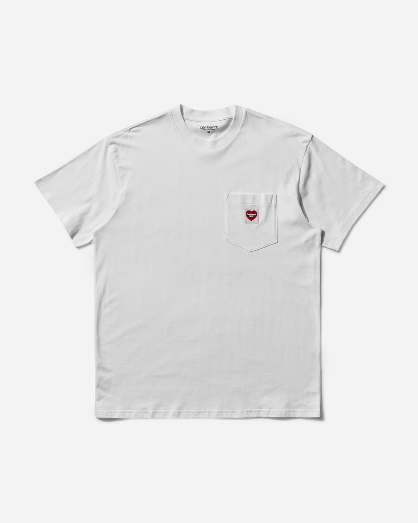 Majica Carhartt WIP Pocket Heart T-Shirt Bela | I032128 1WZXX