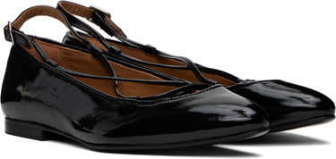 Superge in čevlji A.P.C. Lace-Up Ballerina Flats Črna | PXCAI-F53309, 3