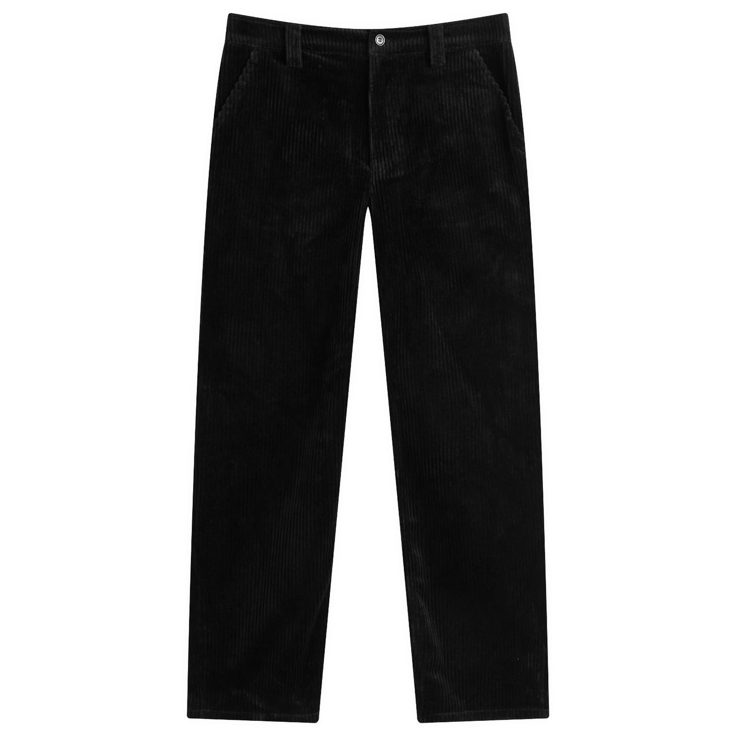 Hlače A.P.C. A.P.C. Fergus Corduroy Carpenter Pants, Size Large Črna | COHDW-M08500-LZZ, 0