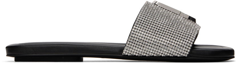 Modni dodatki Marc Jacobs Marc Jacobs 'The Rhinestone J Marc' Slides Črna | 2R3FFS006F05