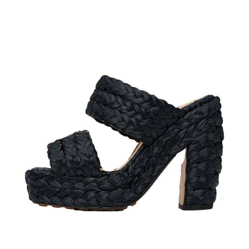 Superge in čevlji Bottega Veneta Canalazzo Sandals "Black" Črna | 729710 V0V00