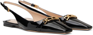 Modni dodatki Tom Ford Tom Ford Whitney Patent Leather Slingback Ballerinas Črna | W3556-LCL072G, 3