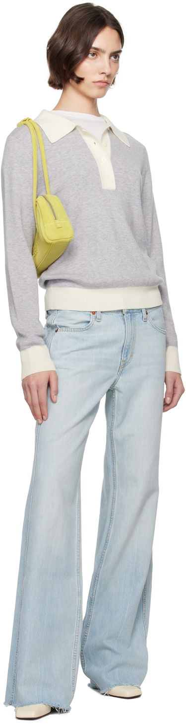 Pleteni pulover RE/DONE Re/Done Color Block Polo Siva | 793-10WCLBPOL, 3