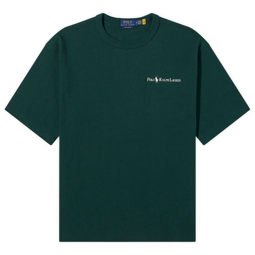 Majica Polo by Ralph Lauren Graphic Logo Moss Agate Črna | 710939583005