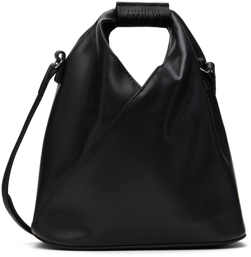 Torba za čez ramo Maison Margiela MM6 Triangle Classic Crossbody Bag Črna | SB6WD0026 P6444