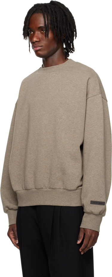 Pleteni pulover Fear of God Fear of God ESSENTIALS Classic Crewneck Sweatshirt Siva | 192AS252041F, 3
