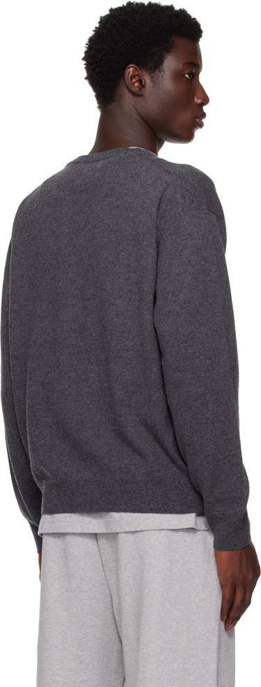 Pleteni pulover We11done We11done Knit Logo Pullover Sweater Siva | WD-KO2-25-651-U-GY, 2