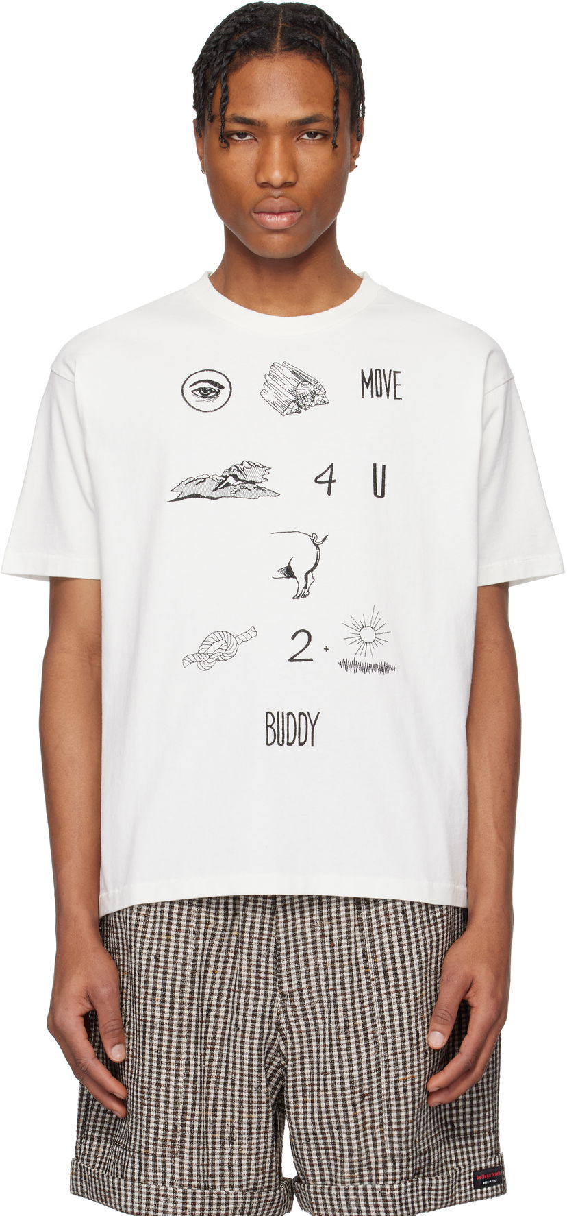 Majica Bode Bode Rebus Graphic T-Shirt Bela | MRS25CS001