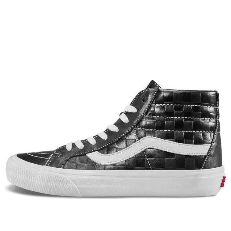 Superge in čevlji Vans SK8-HI Reissue 6 Checkerboard Embossed Črna | VN0A4BVGXKU