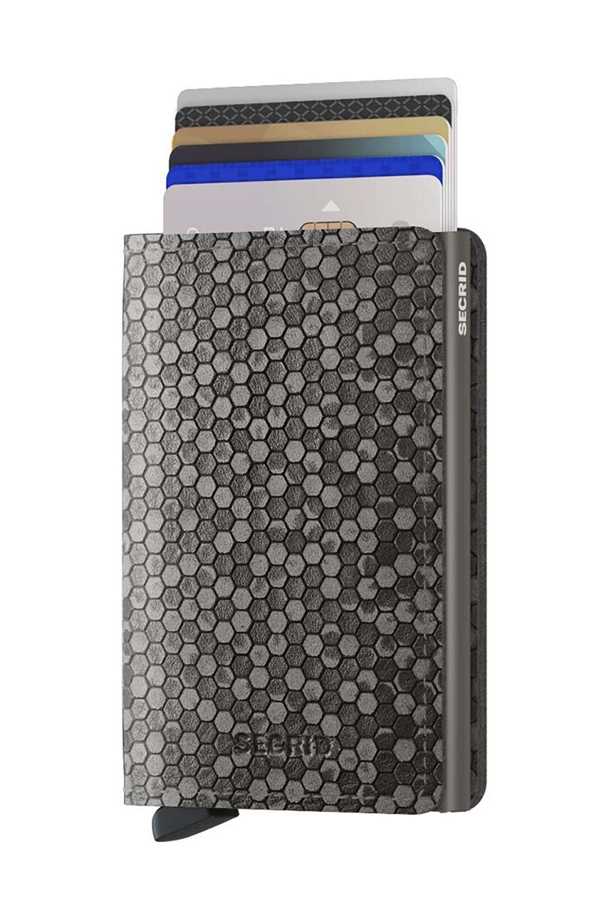 Denarnica Secrid Slimwallet Hexagon Wallet Siva | SHe.Grey, 1