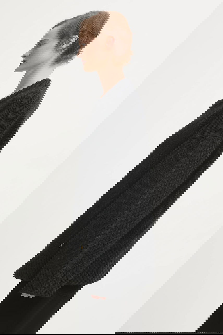 Pleteni pulover GANNI Chunky Wool Mix Siva | K2610, 1