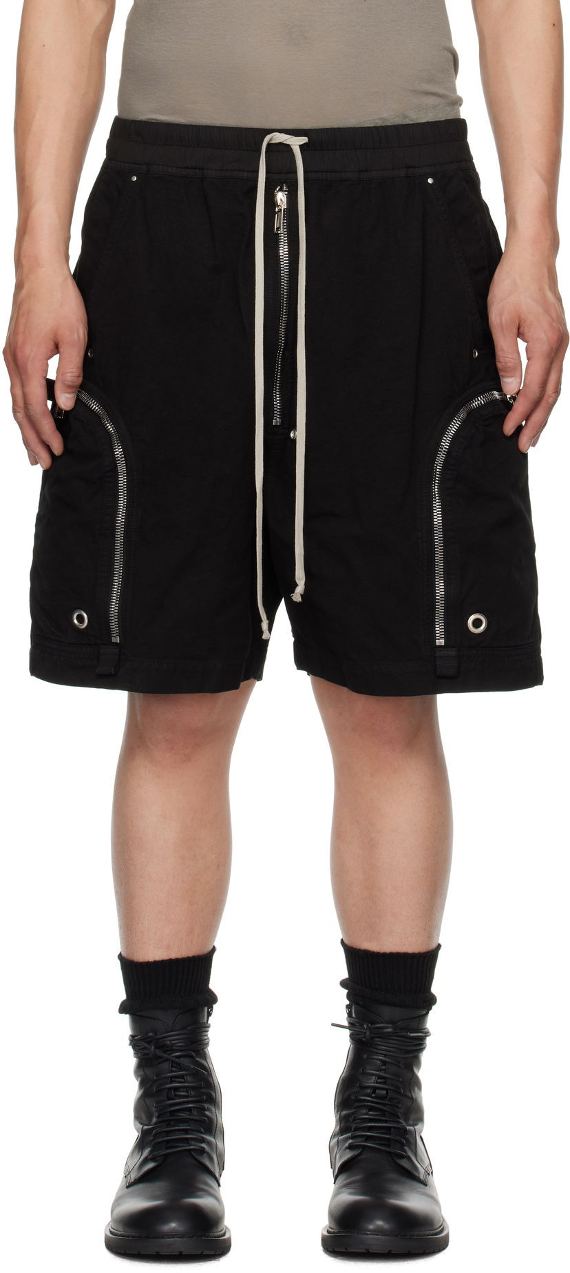 Kratke hlače Rick Owens Rick Owens DRKSHDW Hollywood Bauhaus Shorts Črna | DU01E3389 CVS