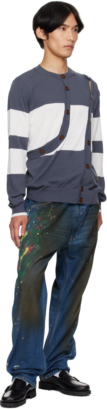 Kavbojke Vivienne Westwood Vivienne Westwood Ranch Paint Splatter Jeans Modra | 3902000N-W0161-, 3