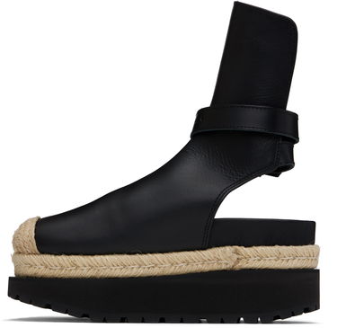 Obleke sacai sacai Jodphur Espadrille Platform Sandals Črna | 25-07919, 2