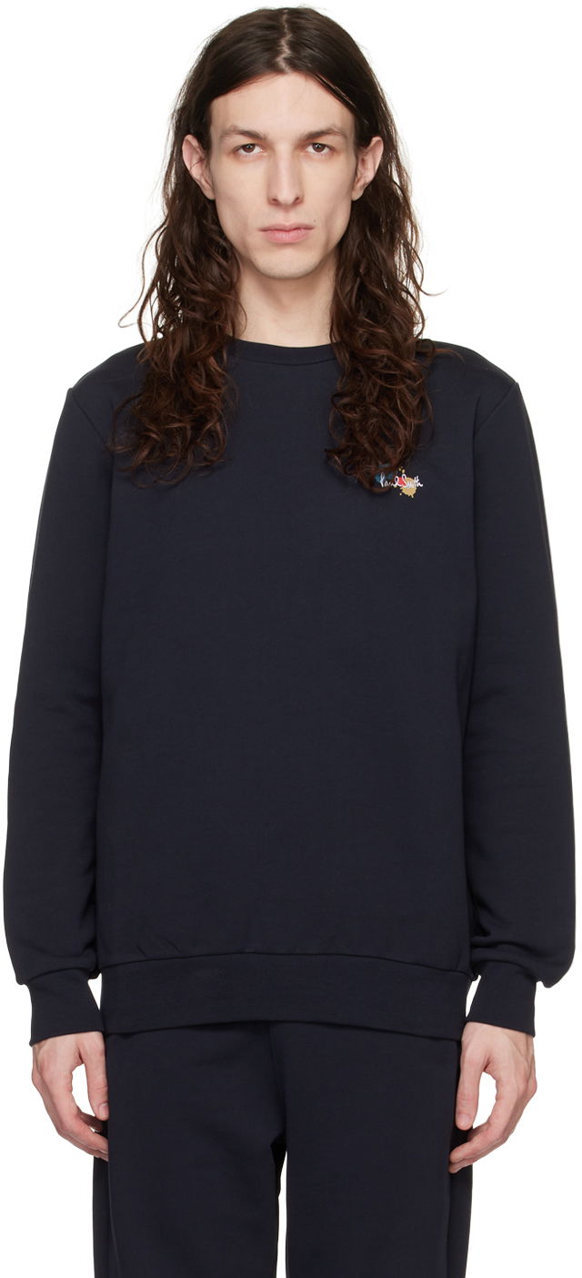 Pulover Paul Smith Paul Smith Paint Splatter Sweatshirt Mornarica | M1R-302S-HP3094-49