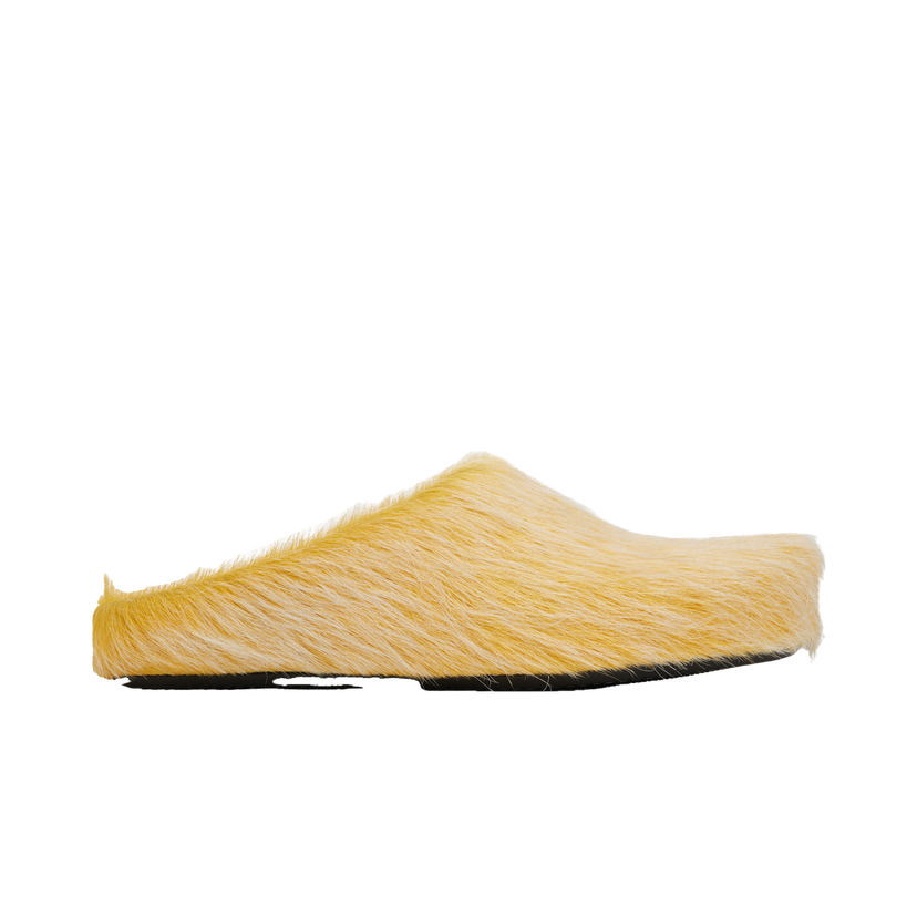 Superge in čevlji Marni Long Hair Calfskin Fussbett Slip-on Loafers Rumena | SBMR000600 P8006