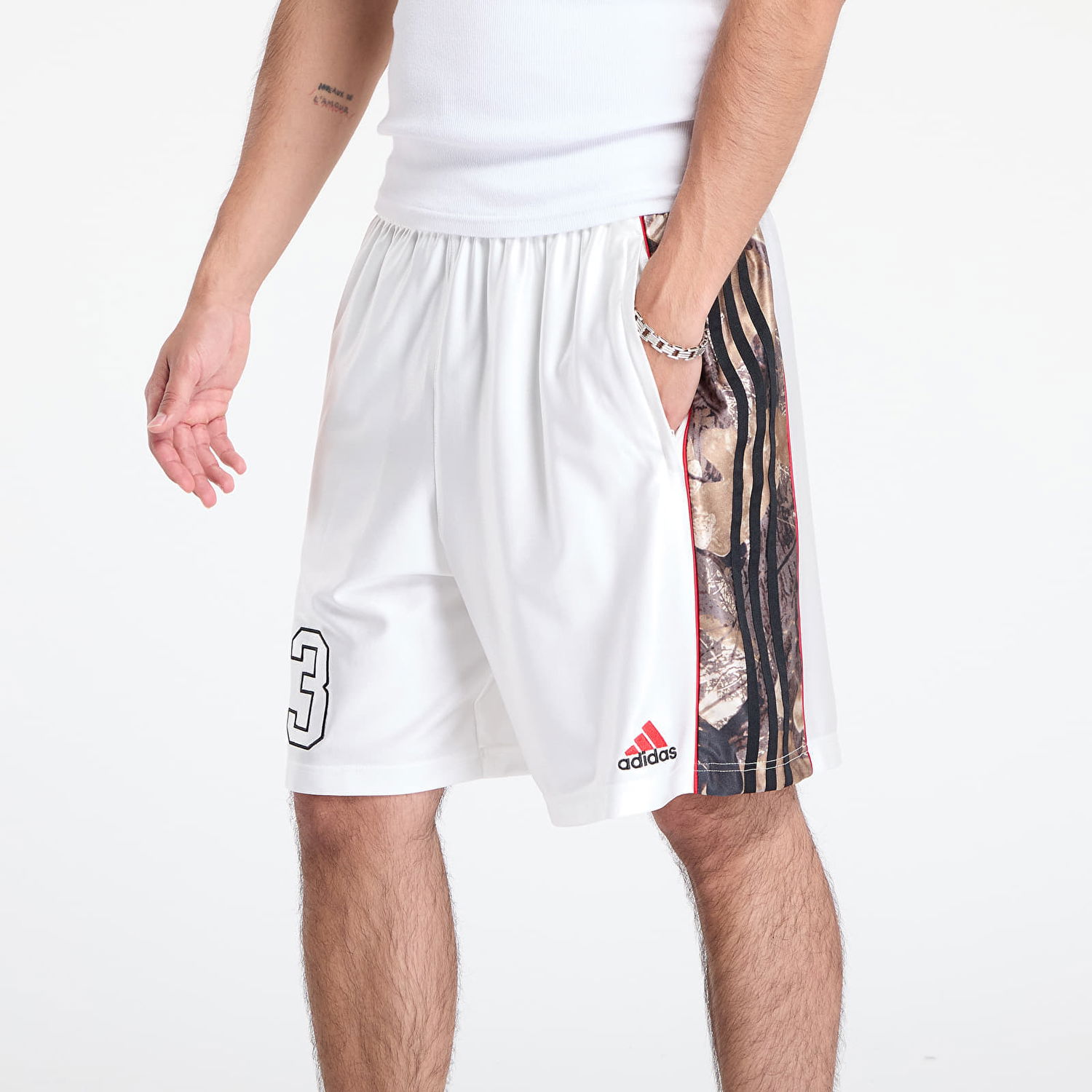 Kratke hlače adidas Originals adidas Originals Camo Shorts Bela | KD6260, 1
