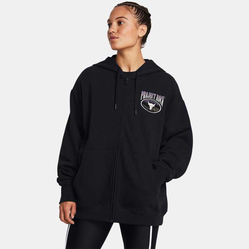 Pulover Under Armour Project Rock Heavyweight Oversized Črna | 1383599-001