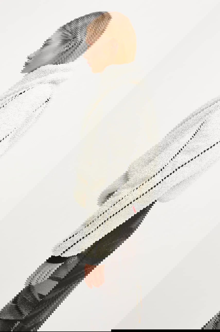 Pulover Ottolinger Ottolinger Asymmetrical Teddy Jacket Bela | 1090603121, 1