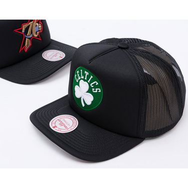 Kapa Mitchell & Ness Mitchell & Ness Hidden Trucker Hat Boston Celtics Črna | HT11408-BCEBLCK, 4