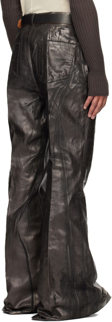 Kavbojke Rick Owens Concordians Bolan Waxed Flared Jeans Rjava | RR02E1335 BZMC, 2