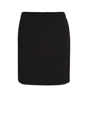 Krila BOSS Terry Short Skirt with Drawcord Črna | 50536965