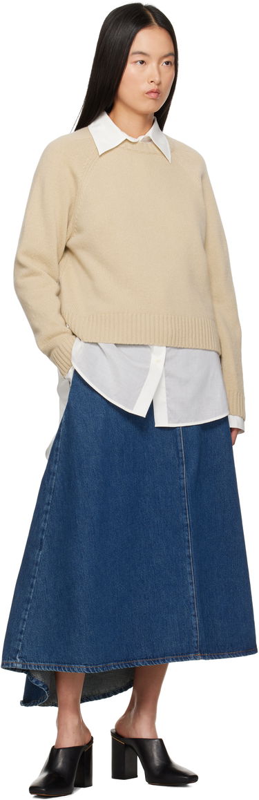 Pleteni pulover Max Mara Weekend Max Mara Gabbia Wool Sweater Bež | 2425366162600 MM12149, 3