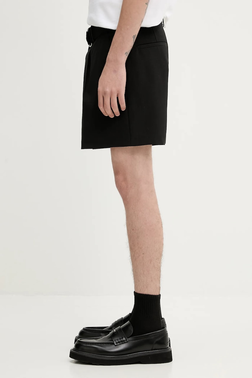 Kratke hlače Nanushka Nanushka Ollie Wool Blend Shorts Črna | NM25SSST12699, 1