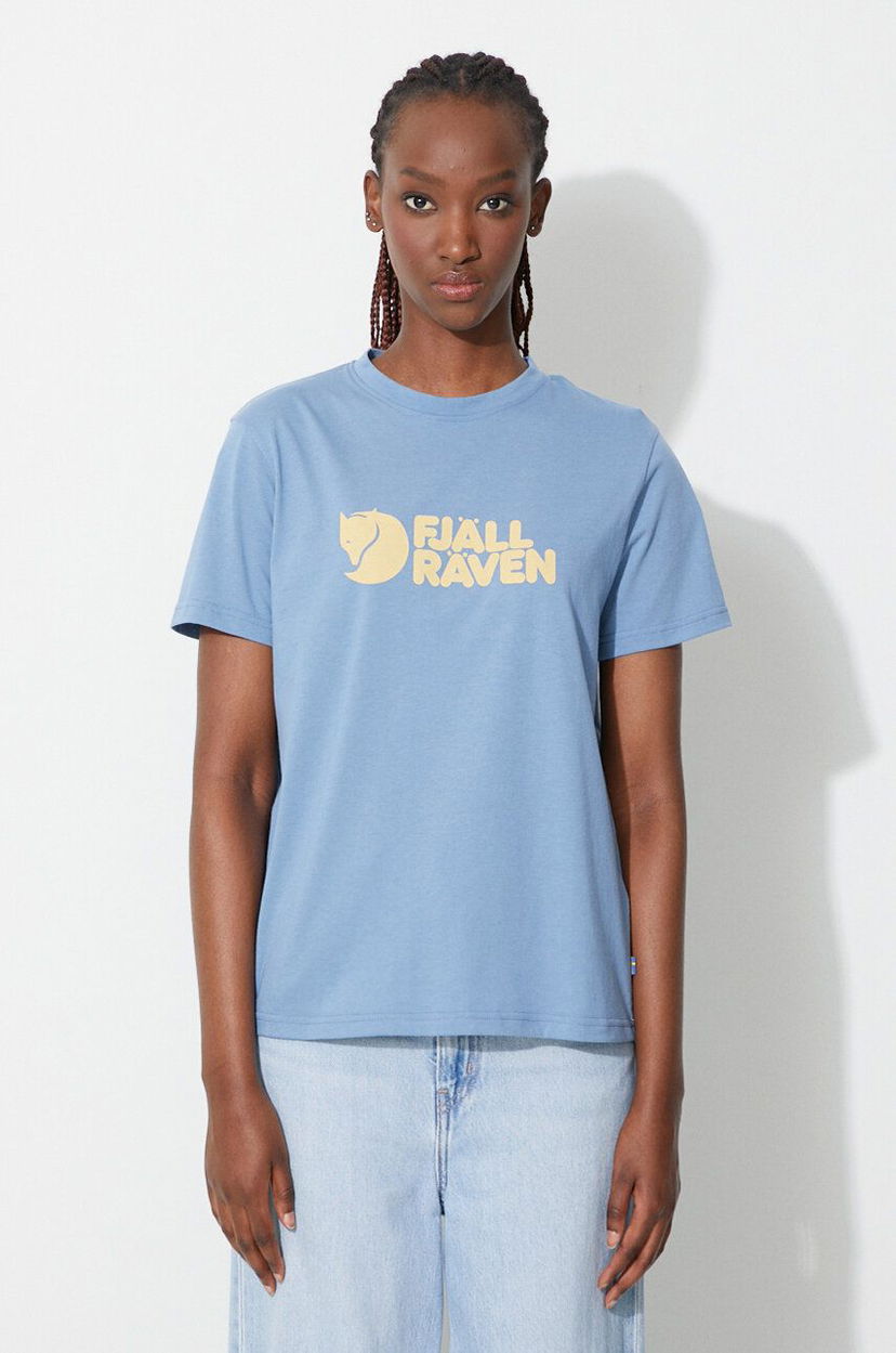 Majica FJÄLLRÄVEN Logo Tee Modra | F87146.543