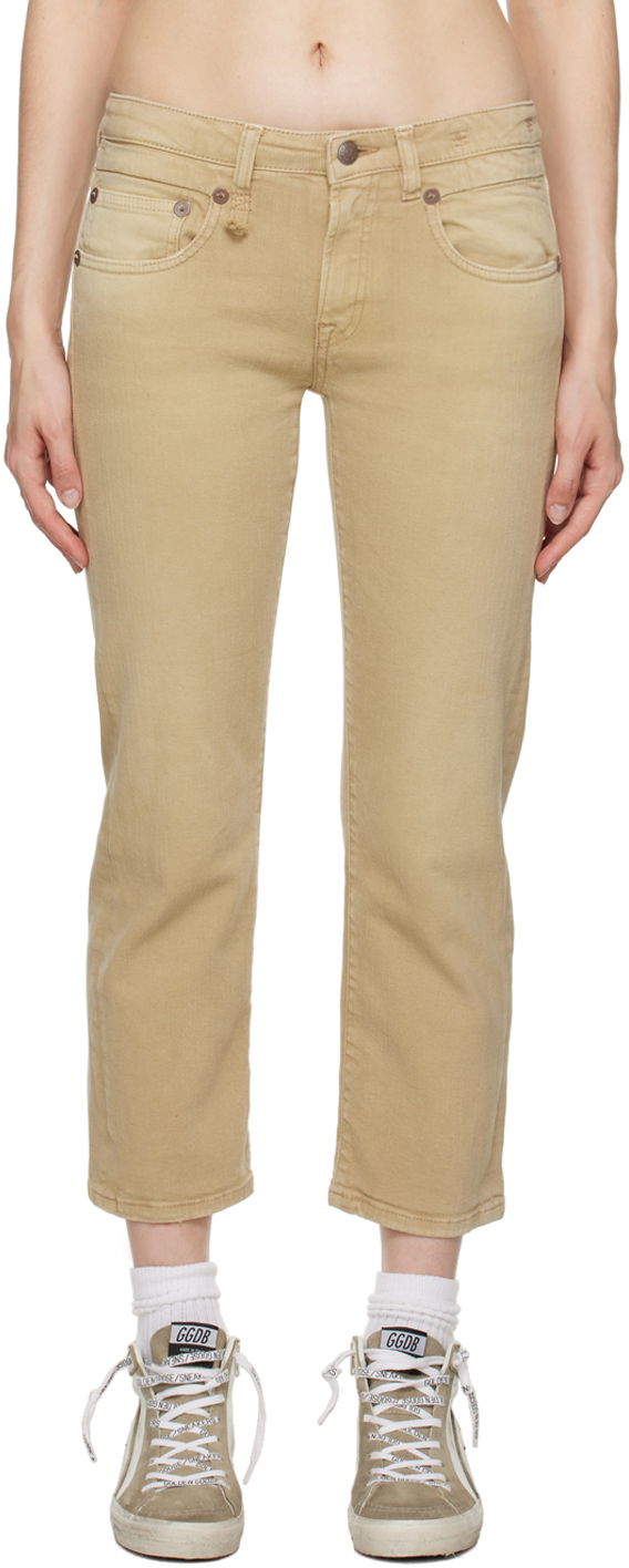 Kavbojke R13 R13 Boy Straight Jeans Bež | R13W0091-D105A