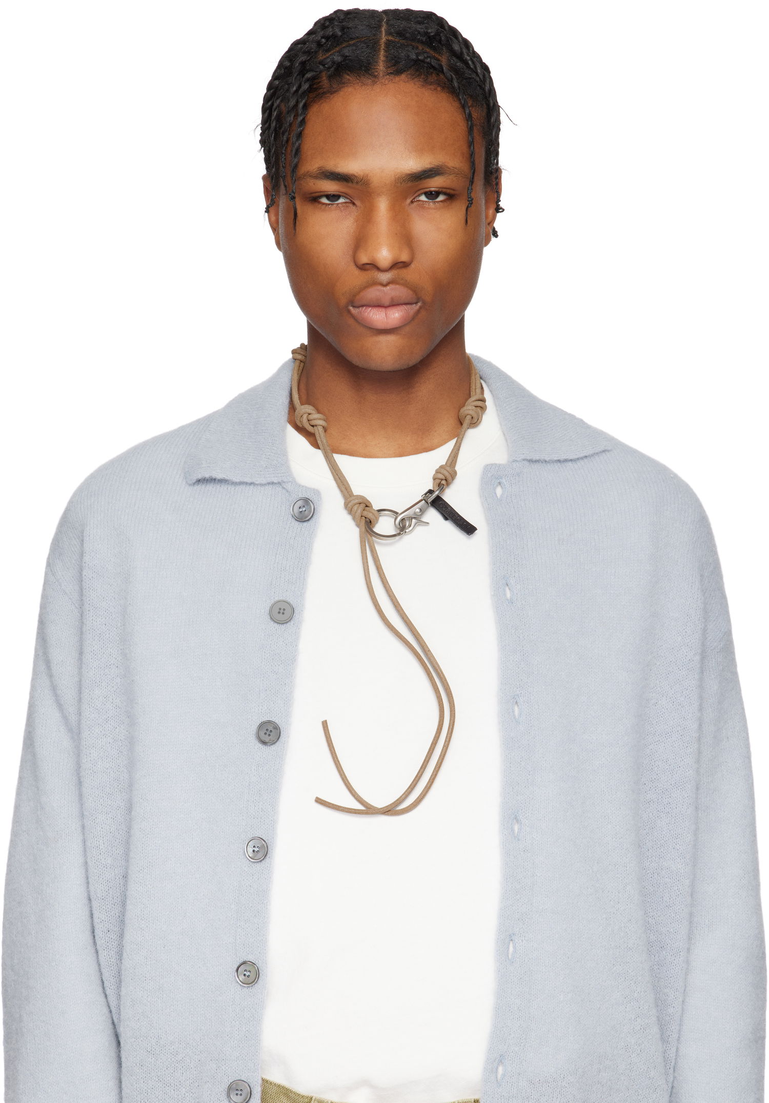 Obeski za ključe OUR LEGACY Our Legacy Udon Ladon Suede Necklace Bež | A4248ULN, 1