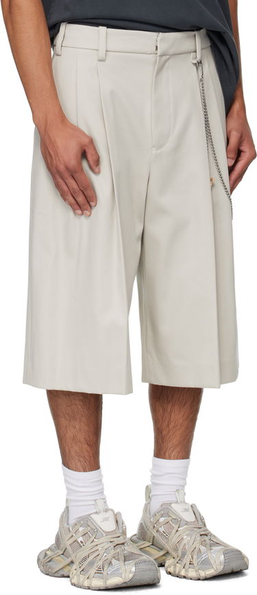 Kratke hlače Alexander Wang Alexander Wang Chain Tailored Shorts Bež | 6WC3254097, 1