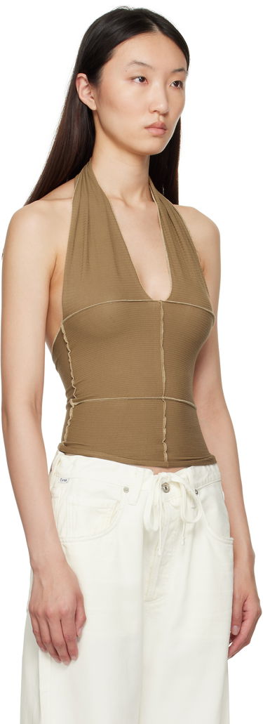 Majica brez rokavov Baserange Baserange Cinder Halter Top Rjava | TOCH-RB-SU25, 1