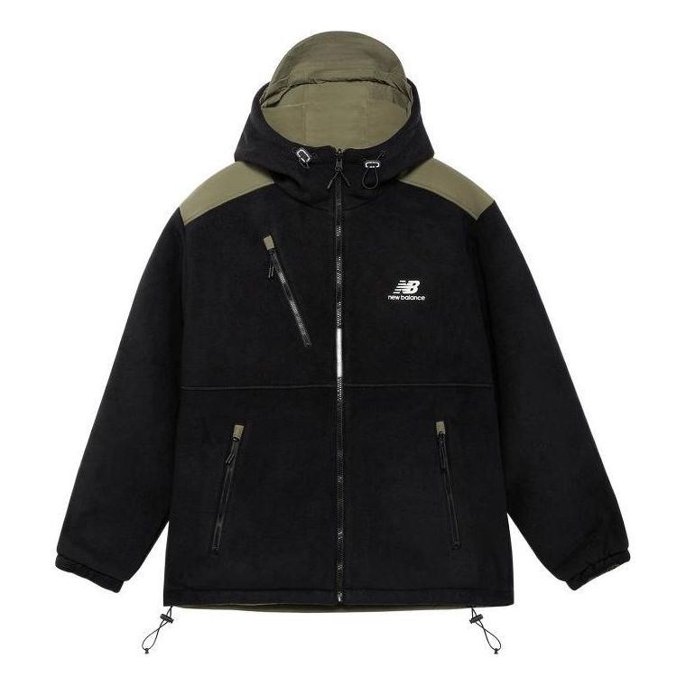 Parka New Balance Reversible Logo Jacket Črna | AMJ23317-BK