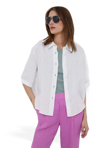 Srajce United Colors of Benetton Shirt Bela | 5BML5QB75.101